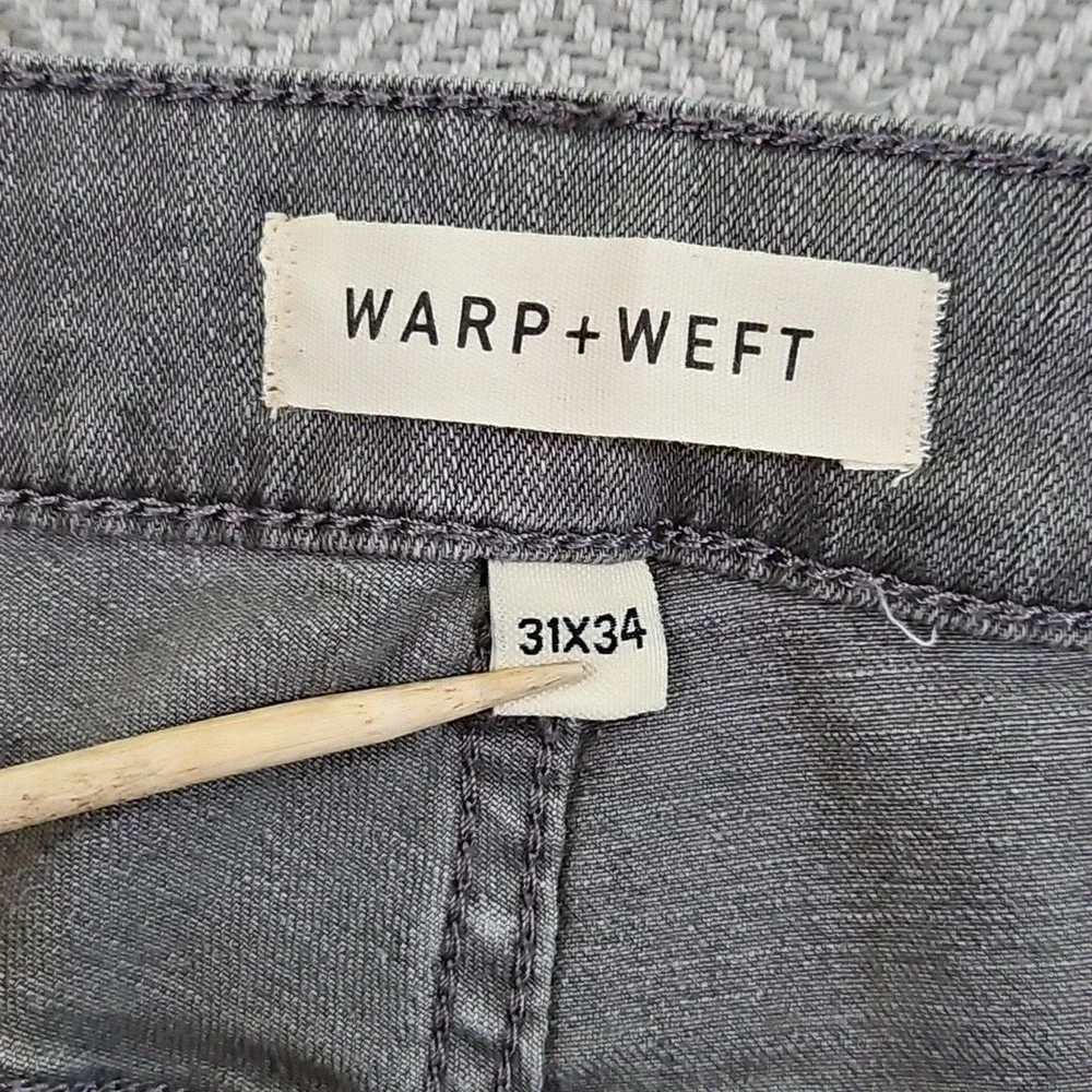 Warp + Weft Ord Jeans Men's W31 L32‎ Chicago Straight Smoke Gray Quiet Luxury